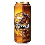 Velkopopovický Kozel 11% - pivo výčapný ležiak polotmavý 0,5 l / plechovka