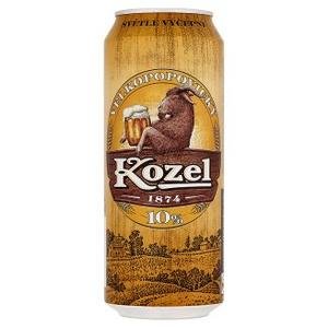 Velkopopovický Kozel 10° - pivo výčapné svetlé 0,5 l / plechovka
