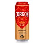 Pivo Corgon 12% svetly 500ml+50ml/plechovka