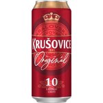 Pivo Krušovice svetlé 10% 0,5l/plech