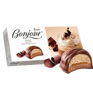 Bonjour Classic 232g-kávová sušienka s karamel.a cappuccino penou v kak.poleve