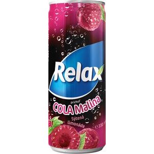 Relax Cola /Malina - sýtená limonáda 330 ml / plech.