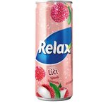 Relax Liči - sýtená limonáda 330 ml / plech.