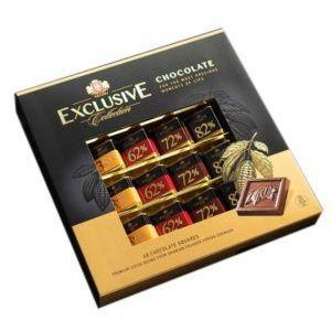 Exclusive Collection 240g - 48 x 5g čokoládových kociek v luxusnom dezerte
