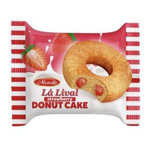 Donut Morello La Lival s Jahodovou náplňou 45g