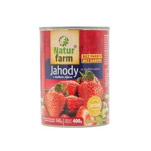 Kompót jahodový v sladkom náleve Natur Farm 400g