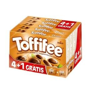 Toffifee Storck 4+1- Celý lieskový oriešok v karameli s nugát.krémom a čokoládou 125g