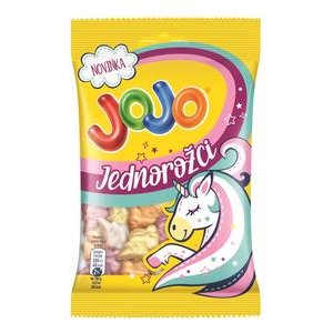 JoJo Jednorožci 80 g - penové želé s príchuťou 4 druhov ovocia