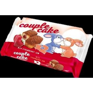 Couple cake Zajace 55g s Jahodovým džemom
