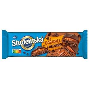 Študentská pečať Caramel  a  Brownies 240g - horká a mlieč.čok.s kak-karamel.náplňou