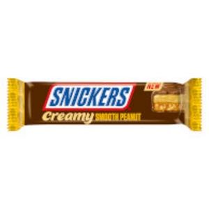 Snickers Creamy 36,5g - čok.tyčinka s arašíd.krémom, karamelom a sekanými arašíd.