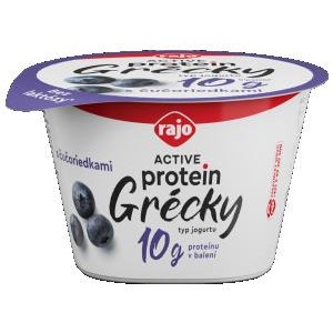 Rajo Active Protein Grécky jogurt Čučoriedkový 150 g