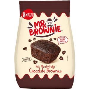 Mr.Brownie - Brownies s belgickou čokoládou 200g (8x25 g) - jednotlivo balené