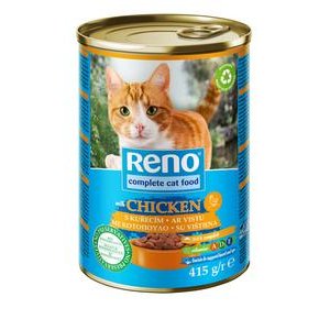 Krmivo pre mačky s Kuracím mäsom Reno 415 g / konzerva