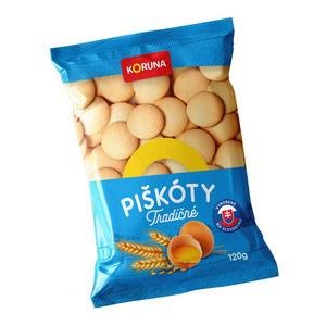 Piškóty okrúhle 120g "KORUNA"