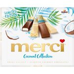 Merci biele Coconutt (limitovaná edícia)- Zmes čokolád s kokosovou náplňou 250 g