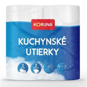 Koruna-kuch.utierky 2vrstvové 2kotúče po 80 útržkov