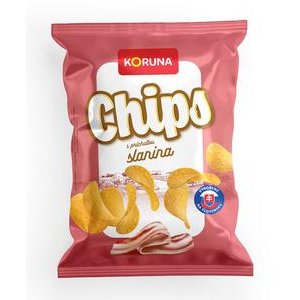 Koruna Chips s príchuťou slanina 75g