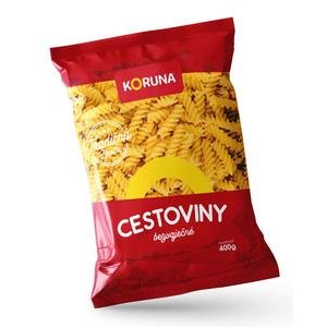 Koruna - Cestoviny bezvaječné sušené 400g/Vretená