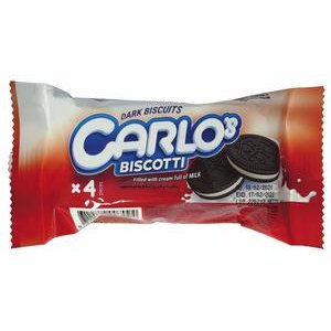 CARLOS Kakaové sušienky s mliečnym krémom 44g