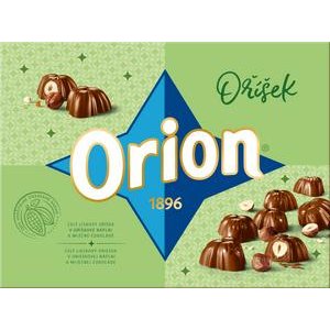 Orieškový dezert z mliečnej čokolády s lieskovými orieškami Orion 147 g