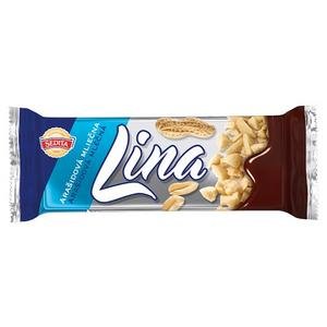 Lina Arašidová Mliečna 50g - Oblátky s kakao.náplň.s arašidmi v mlieč-kakao.poleve