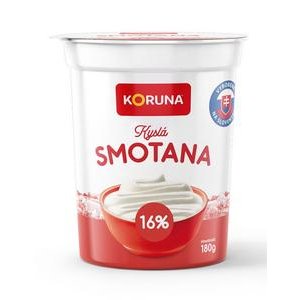 Koruna - Smotana kyslá pochúťková 16% tuku 200g