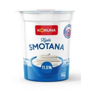 Koruna - Smotana kyslá pochúťková 11,5% tuku 180g