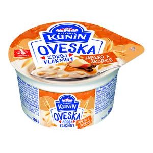 Oveska Kunín Jablko/škorica - ovsený mliečny výrobok 150g