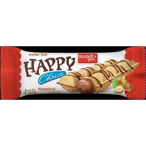 Happy Choice - oblátkové tyčinky s náplňou s lieskovo orieškovou príchuťou 45 g