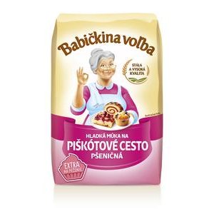 Múka hladká pšeničná na piškótové cesto 1 kg - Babičkina Voľba